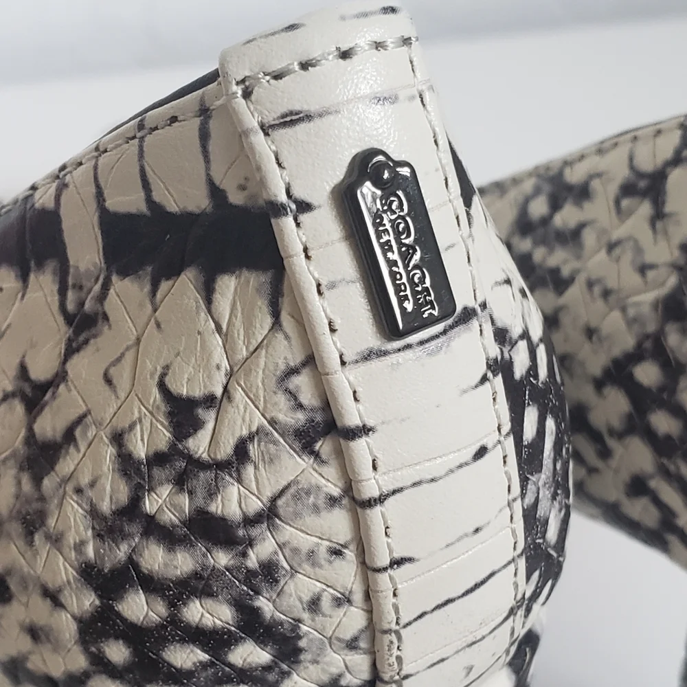 Coach Georgina Snakeskin Heels